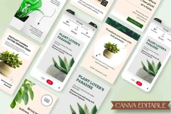 Plant Pinterest Pins Canva Templates