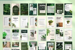 Plant Pinterest Pins Canva Templates