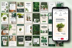 Plant Pinterest Pins Canva Templates