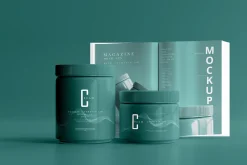 Plastic Cosmetic Jar Mockups