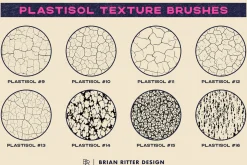 Plastisol Texture Brushes