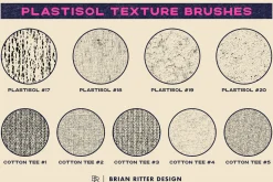 Plastisol Texture Brushes