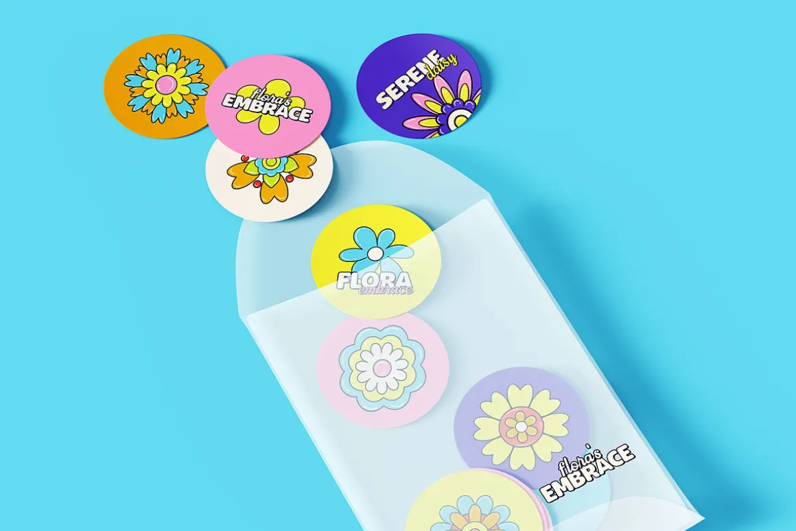 Playful Floral Element Set