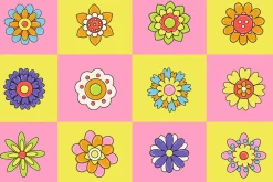 Playful Floral Element Set