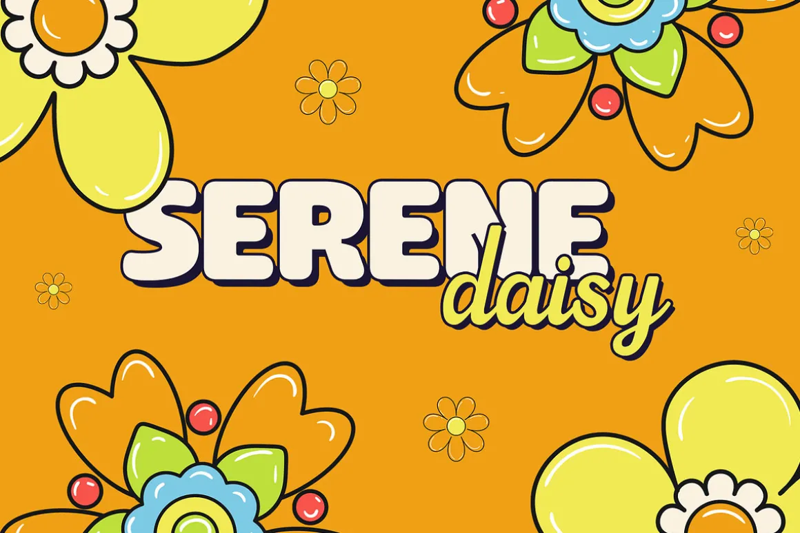 Playful Floral Element Set