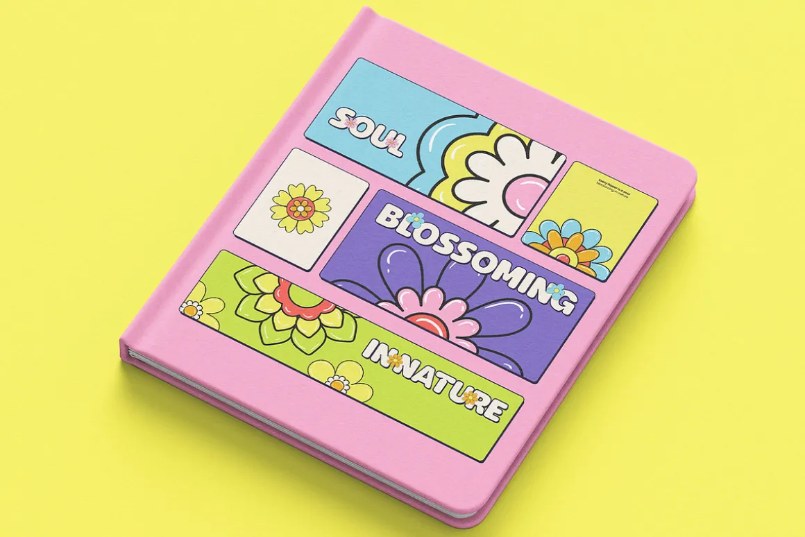 Playful Floral Element Set