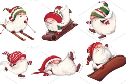 Playfull Winter Gnomes