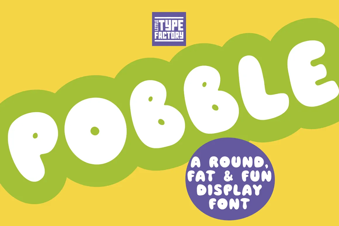 Pobble - a cartoon comic font!!!