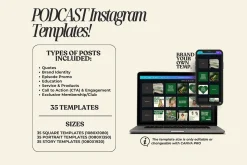 Podcast Canva Templates