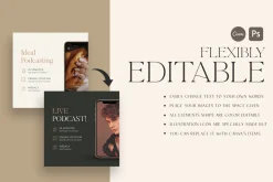 Podcast Instagram Creator CANVA PS