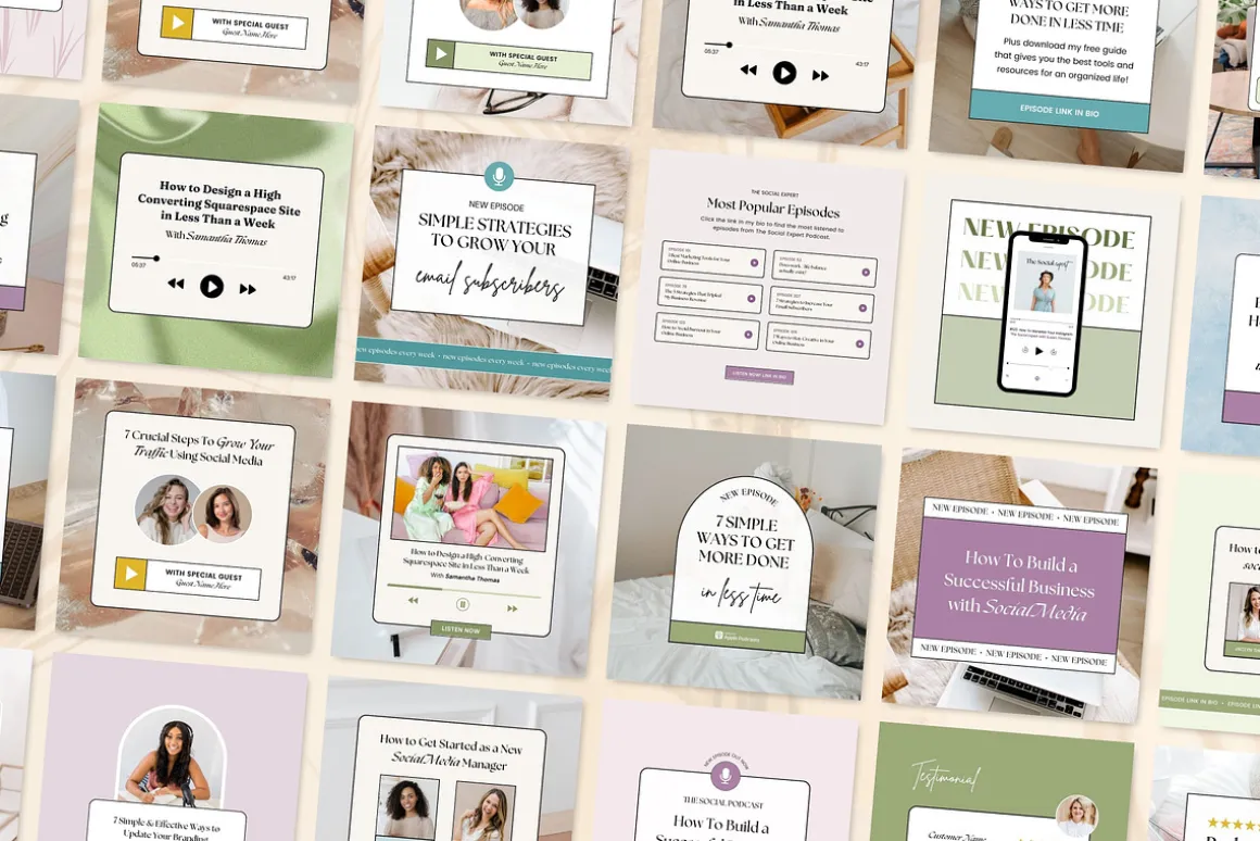 Podcast Promo Instagram Templates
