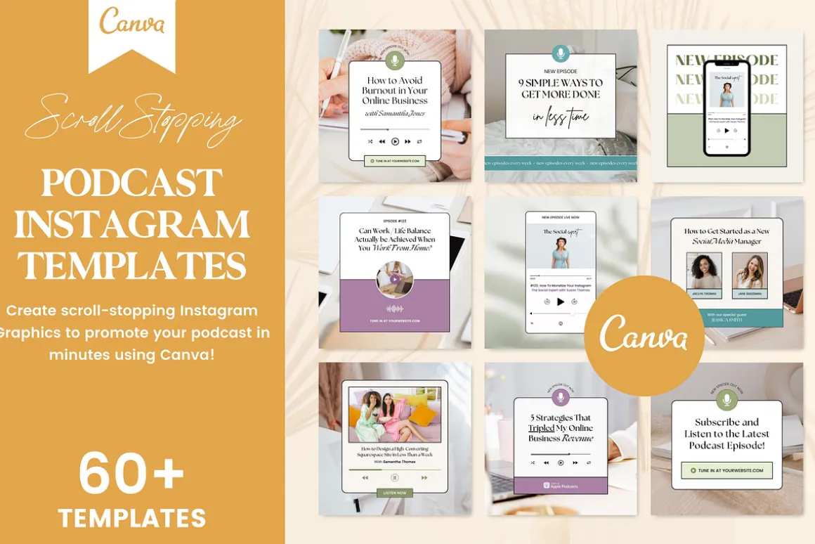 Podcast Promo Instagram Templates