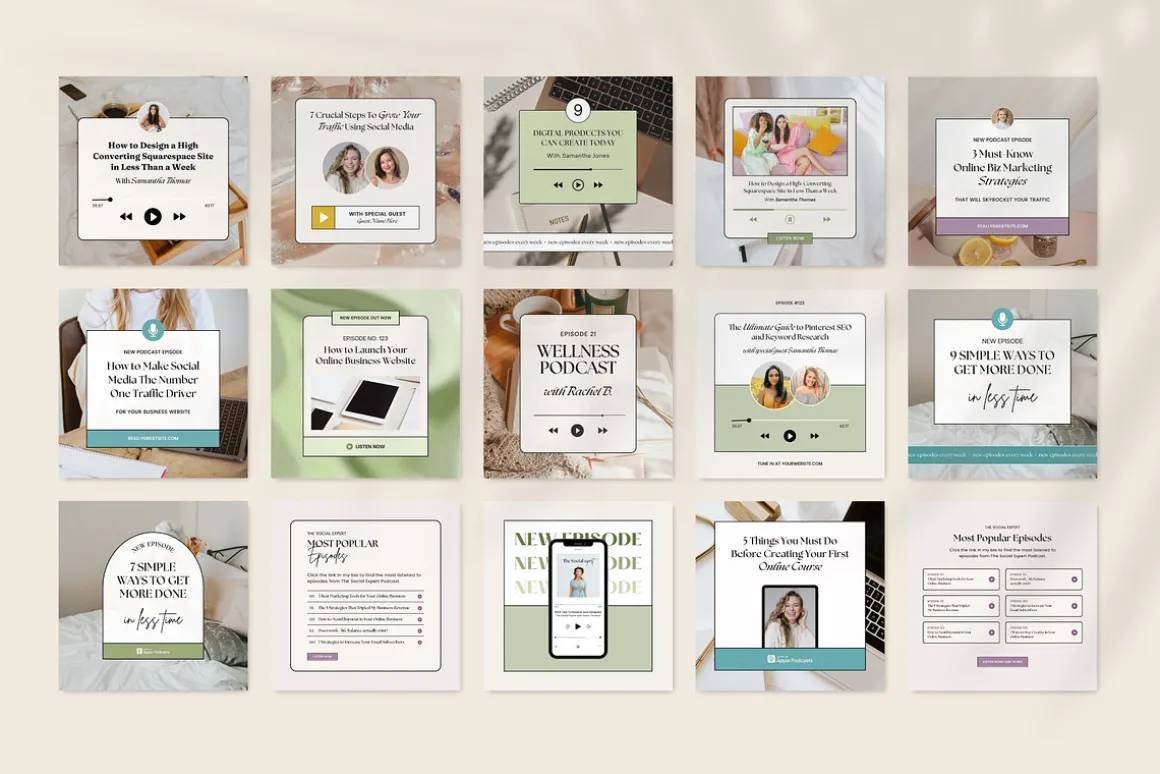 Podcast Promo Instagram Templates