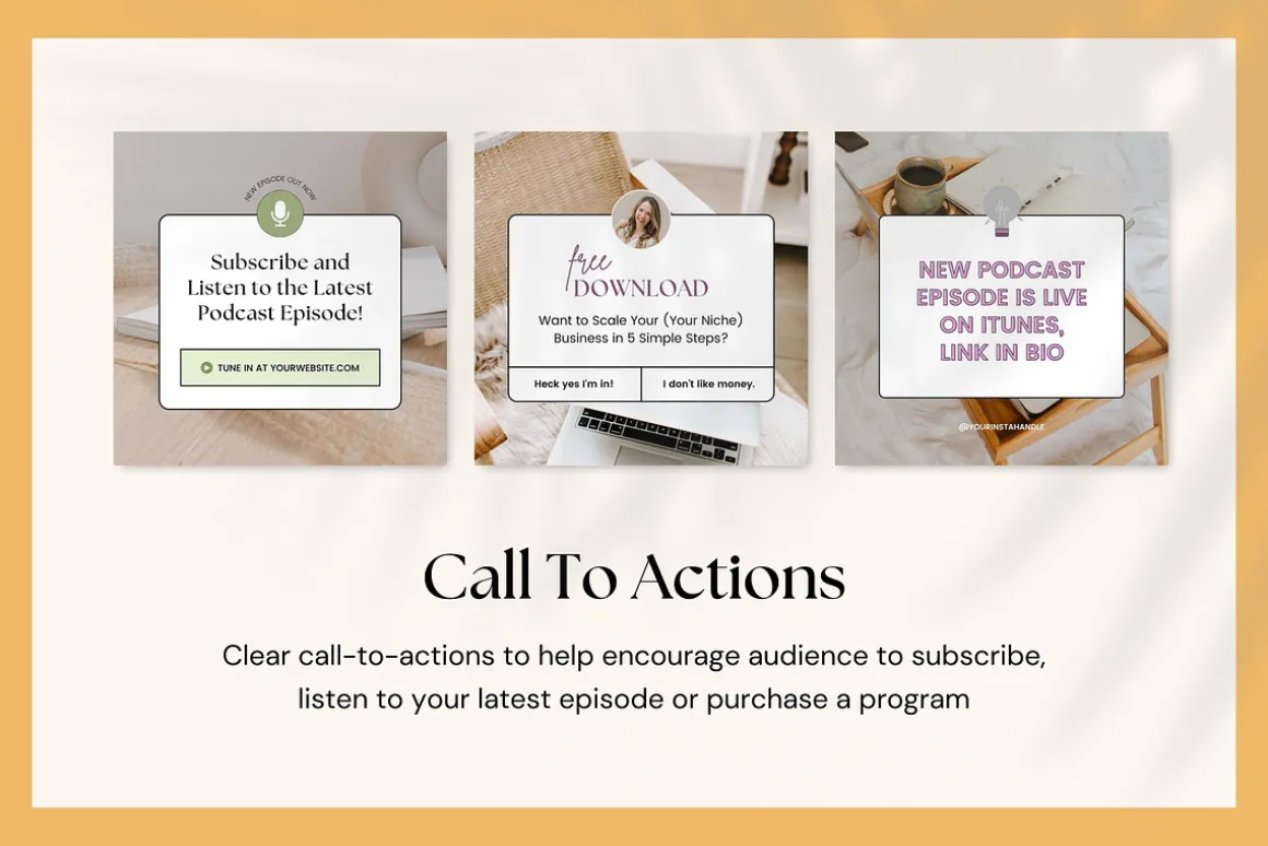 Podcast Promo Instagram Templates