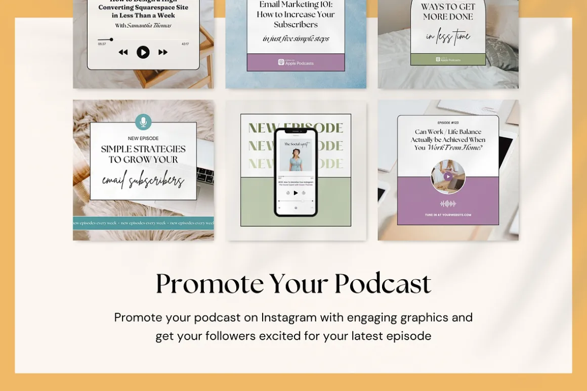 Podcast Promo Instagram Templates