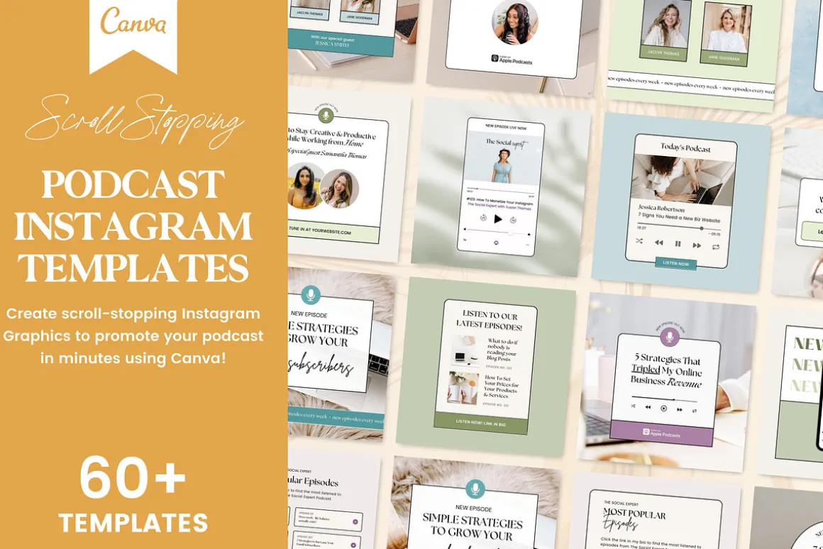 Podcast Promo Instagram Templates