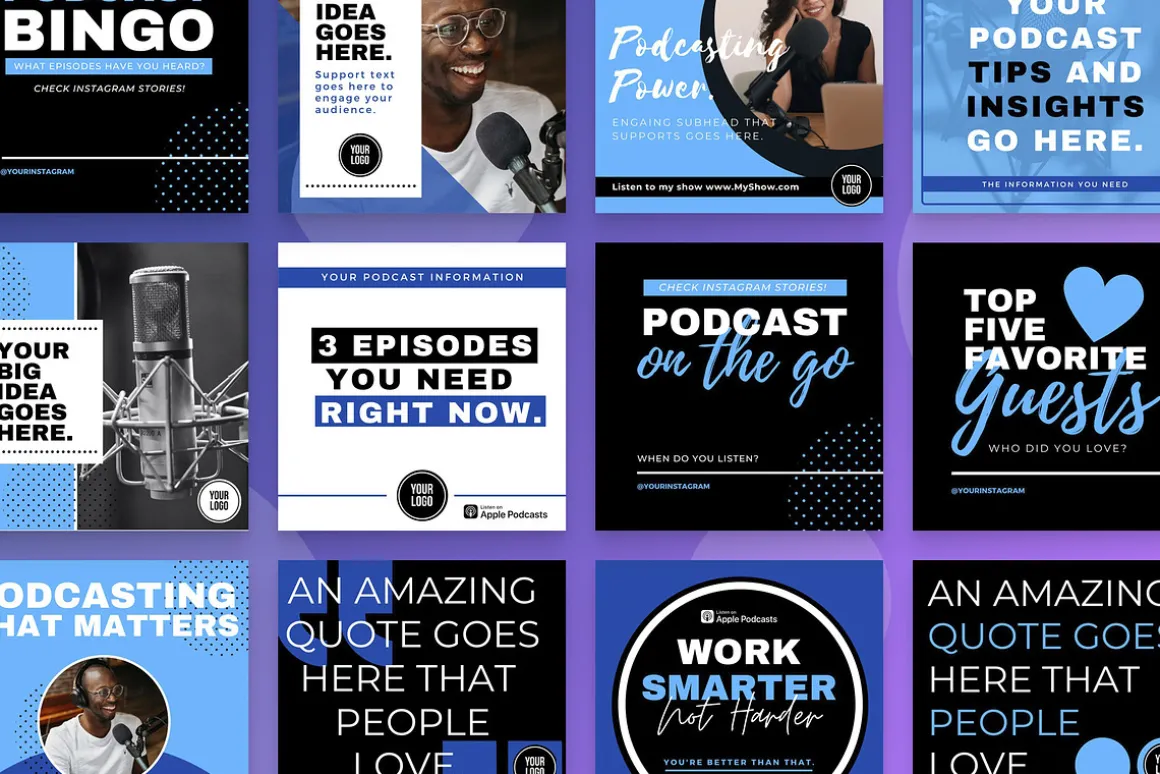 Podcast Social Media Templates