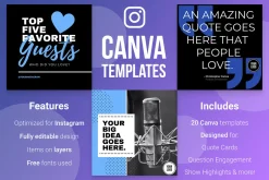 Podcast Social Media Templates