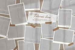 Polaroid Photo Collage Scrapbook