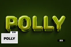 Polly 3D Text Effect