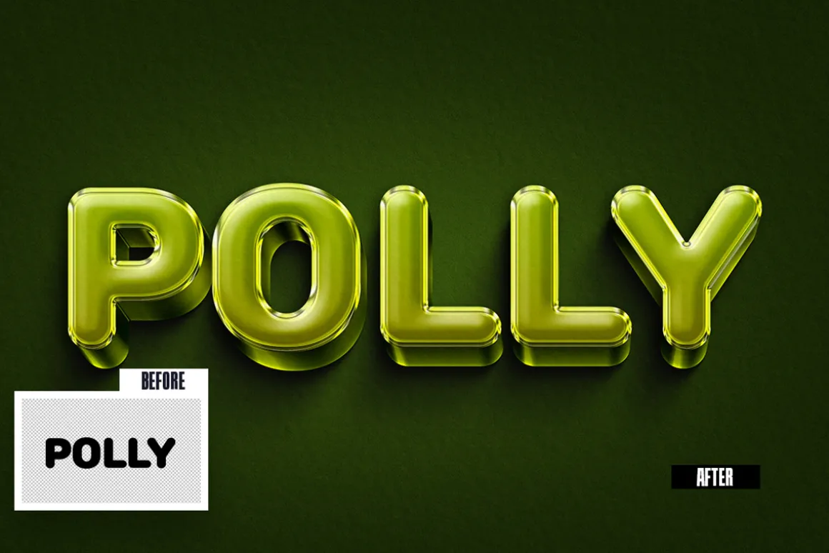 Polly 3D Text Effect