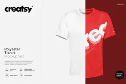 Polyester T-shirt Mockup Set