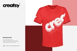 Polyester T-shirt Mockup Set