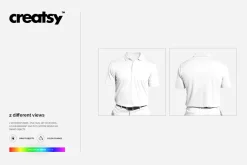 Polyester Polo Shirt Mockup Set