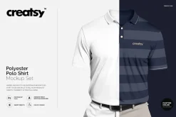 Polyester Polo Shirt Mockup Set