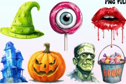 Pop-Art Halloween Clipart