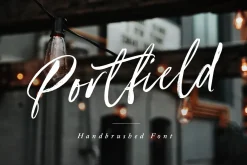 Portfield Handbrushed Font