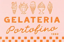 Portofino Gelateria Vintage Font Duo