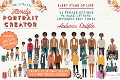 Portrait Creator Fall Outfits Family