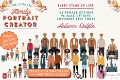 Portrait Creator Fall Outfits Family