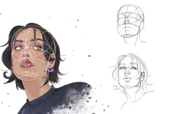 10 Portrait Guide Stamps Procreate