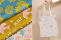 Positive quotes & floral clipart set