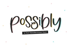 Possibly | Quirky Handwritten Font