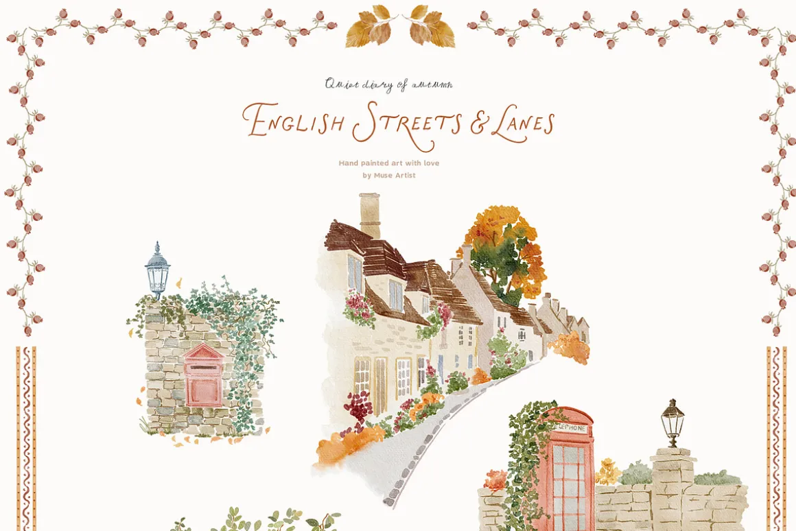 Postcards from Cotswolds Clipart