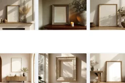 Poster Frame Mockup in Interior