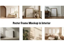 Poster Frame Mockup in Interior