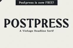 Postpress - FREE Industrial Serif