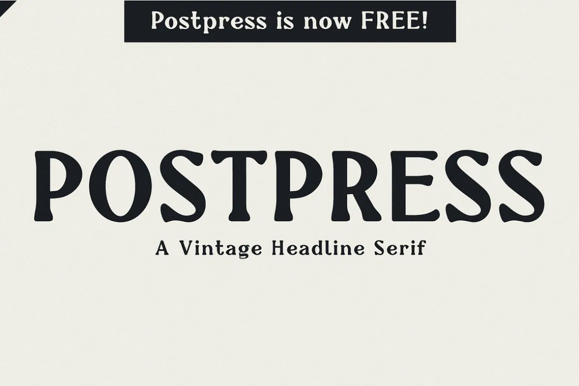 Postpress - FREE Industrial Serif