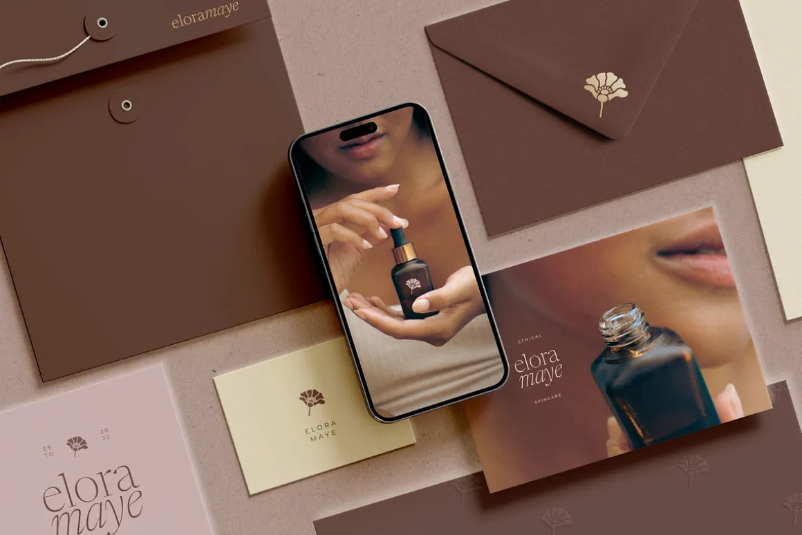Premade Skincare Brand Kit for Canva