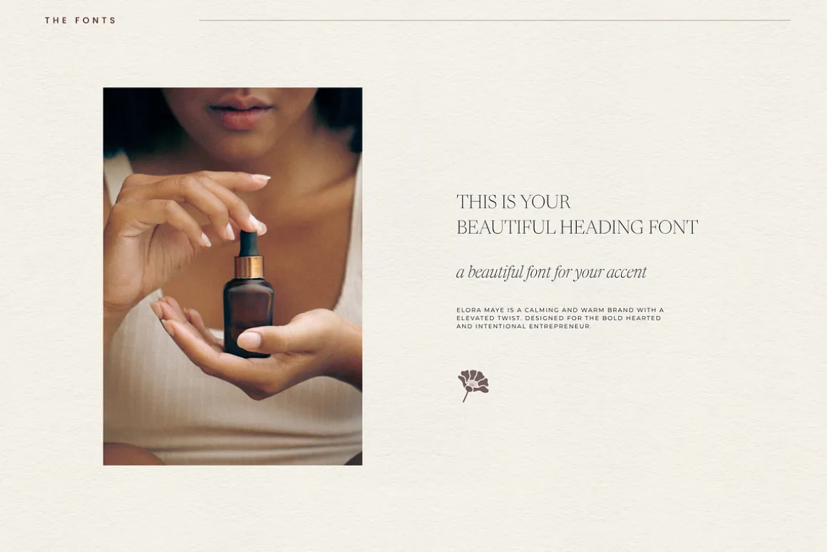 Premade Skincare Brand Kit for Canva