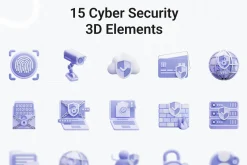 Premium Cyber Security 3D Icon Pack