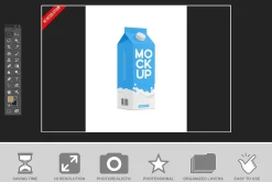 Premium Milk Carton With Screw Cap
