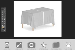 Premium Table Cover Mockup