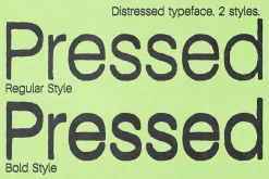 Pressed Flaws Textured Typeface