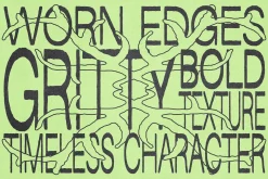 Pressed Flaws Textured Typeface