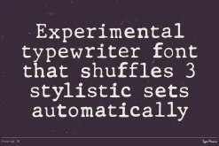 Prestige TM – Organic Typewriter